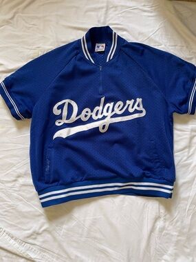 Majestic Los Angeles Dodgers Royal Blue Mesh Pullover with White Accents